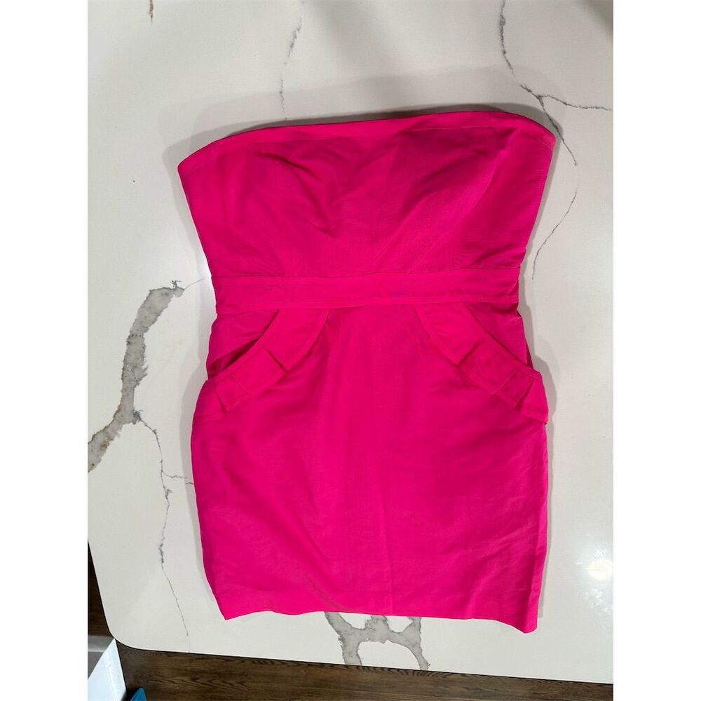 J. Crew Women's Size 10 Hot Pink Strapless Mini Dress Party‎ Cocktail
